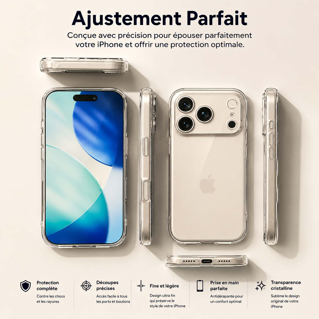 Câble USB-C vers Lightning 30W Charge Rapide | iPhone & iPad