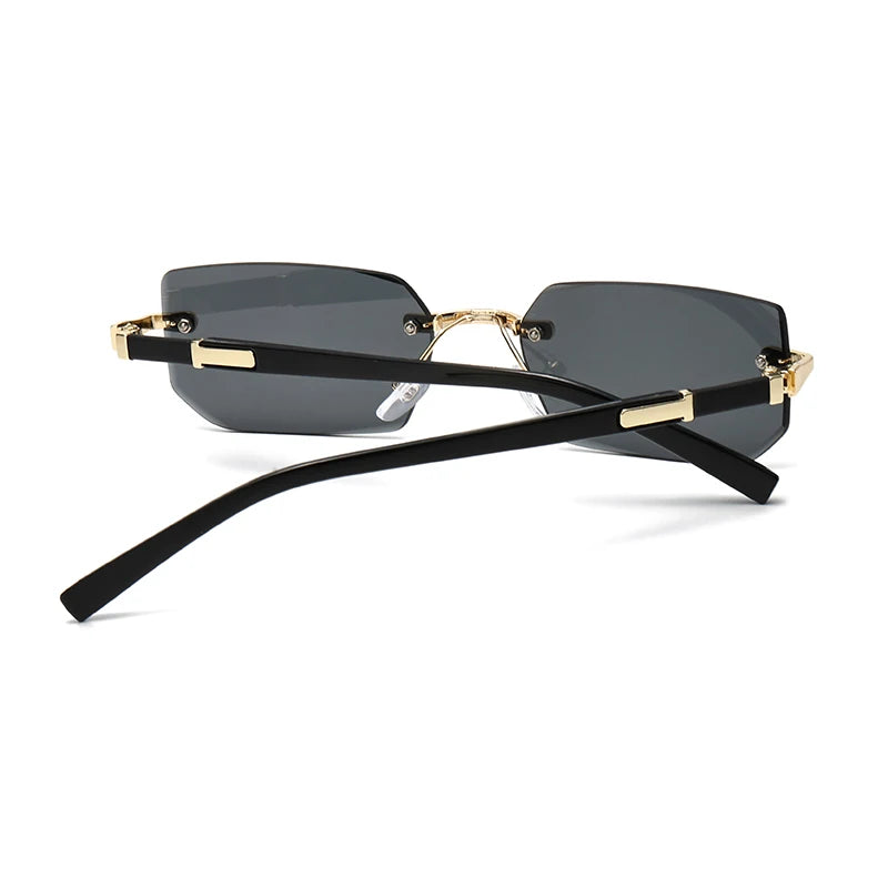 Lunettes de Soleil Rectangulaires Sans Monture UV400 | Homme & Femme