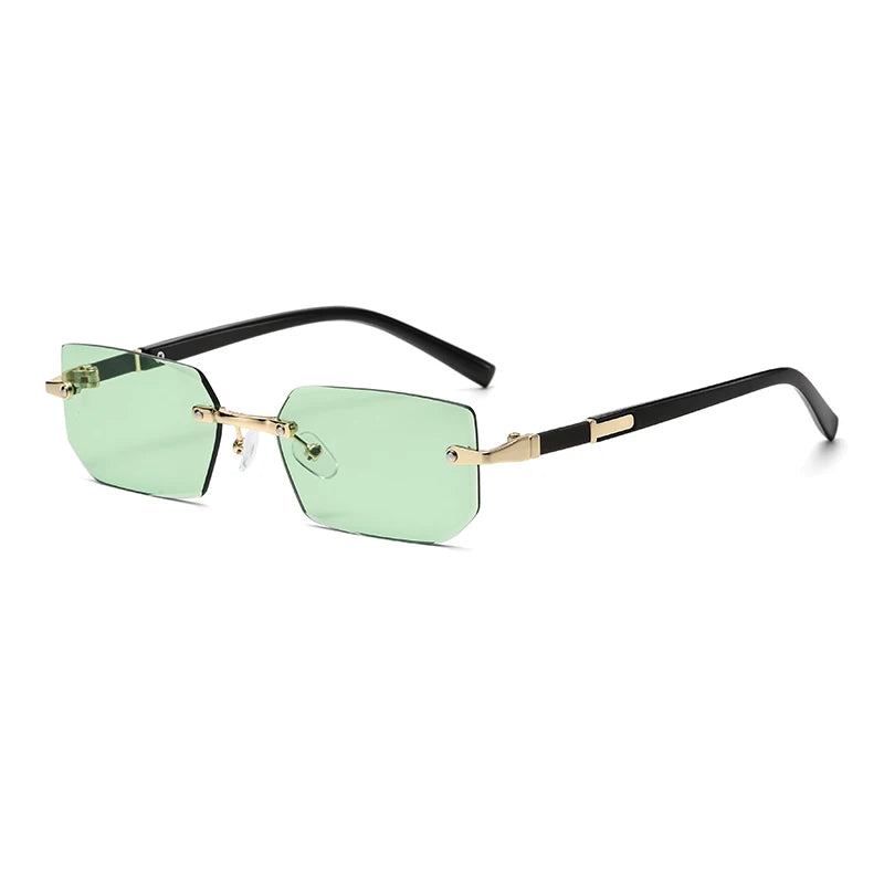 Lunettes de Soleil Rectangulaires Sans Monture UV400 | Homme & Femme