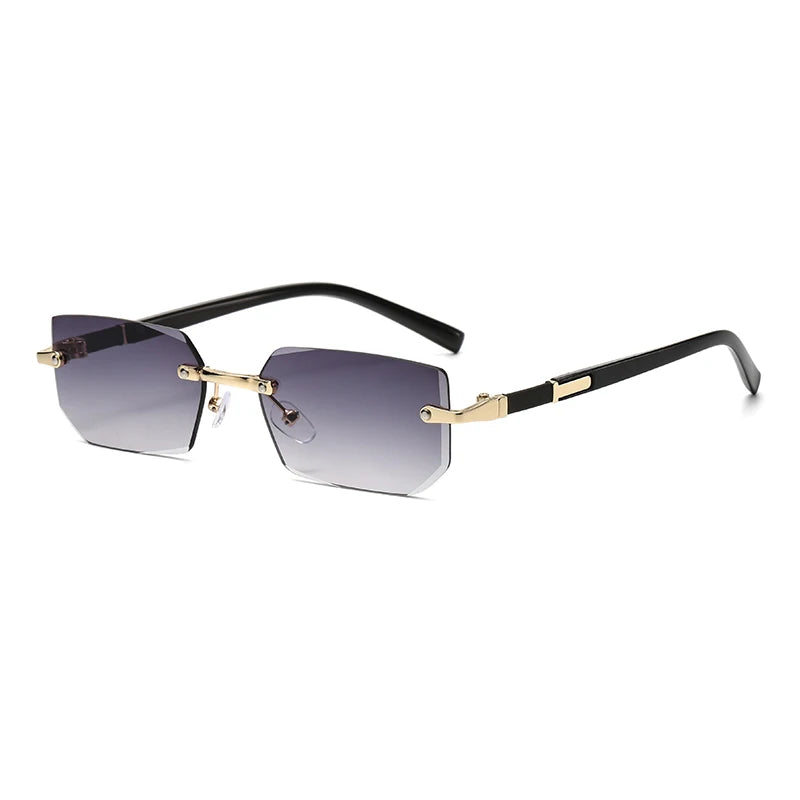 Lunettes de Soleil Rectangulaires Sans Monture UV400 | Homme & Femme