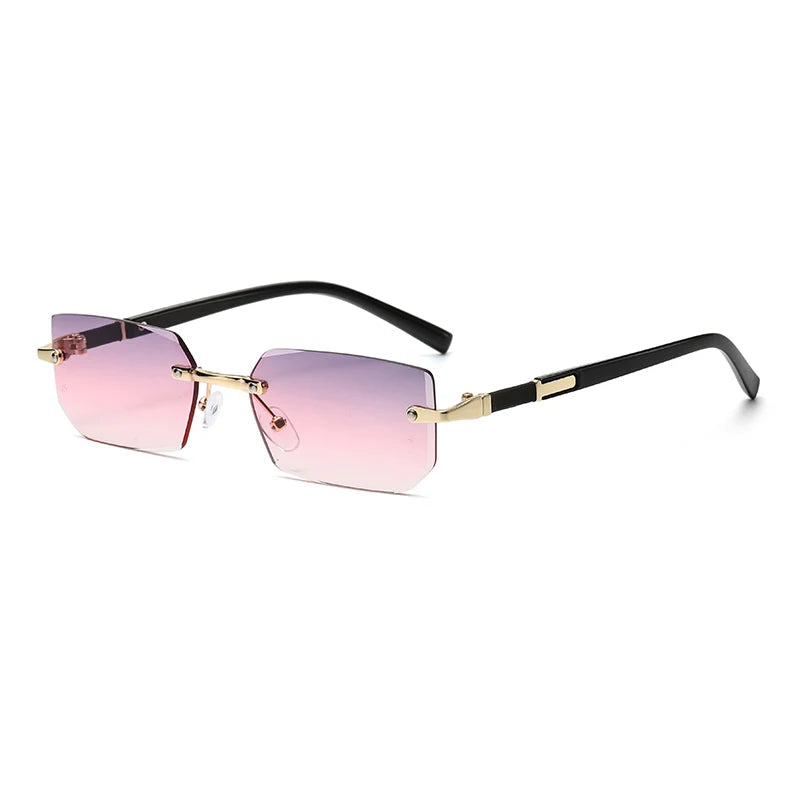 Lunettes de Soleil Rectangulaires Sans Monture UV400 | Homme & Femme