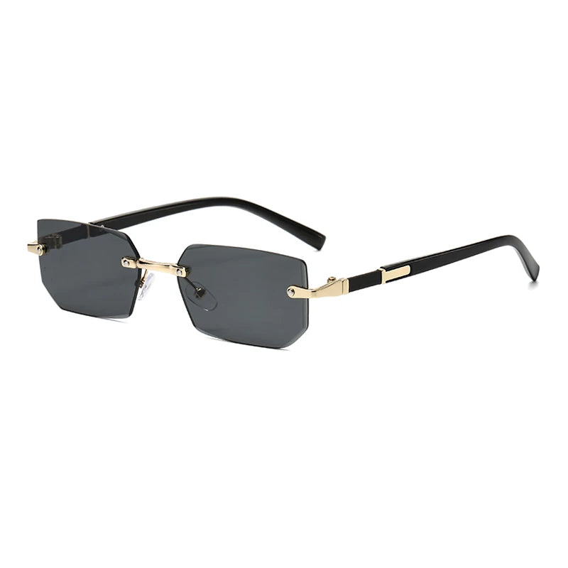 Lunettes de Soleil Rectangulaires Sans Monture UV400 | Homme & Femme