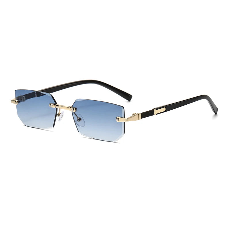 Lunettes de Soleil Rectangulaires Sans Monture UV400 | Homme & Femme
